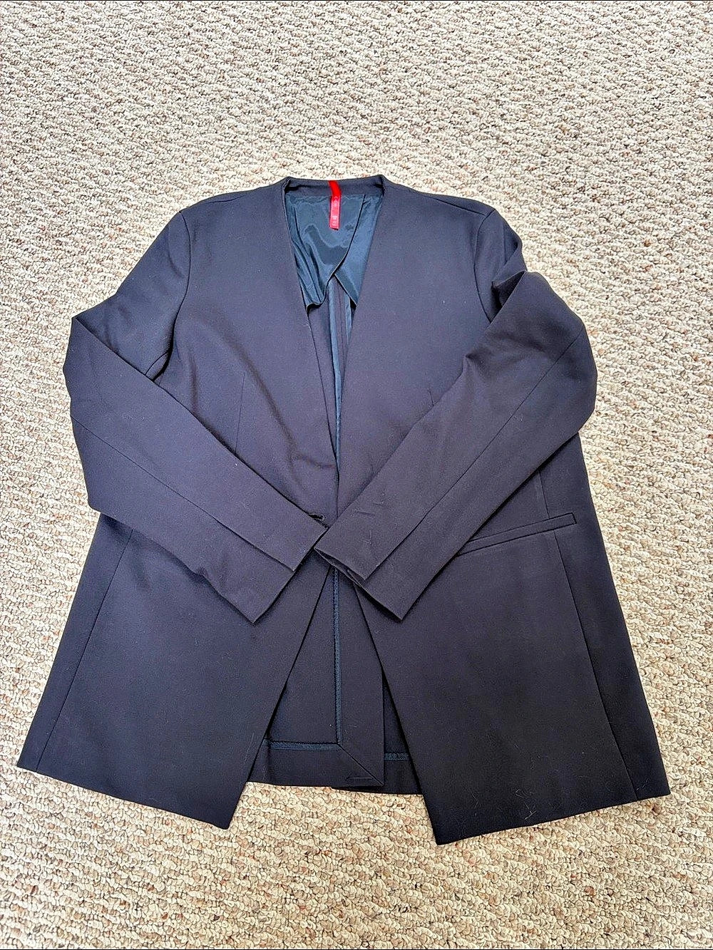SPANX The Perfect Collarless Blazer Navy Medium